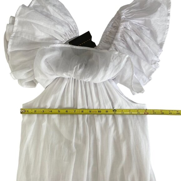 Erika Pena Dress White Orchid Dress with Belt - Picture 9 of 15